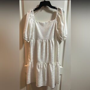 Sugar Lips White tiered short dress XS